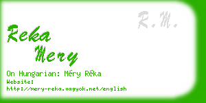 reka mery business card